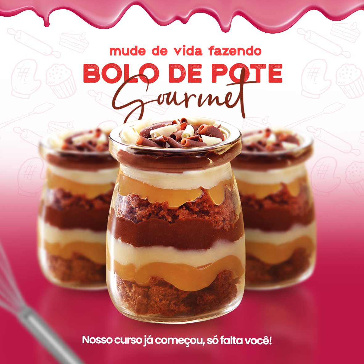 Receita De Bolo No Pote De Chocolate Leite Ninho Doces Lucrativos