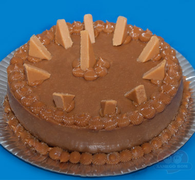 torta de mousse de doce de leite