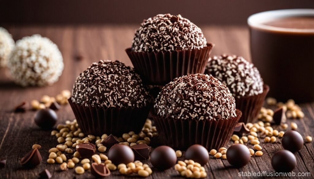 Brigadeiro de chocolate belga com granulado