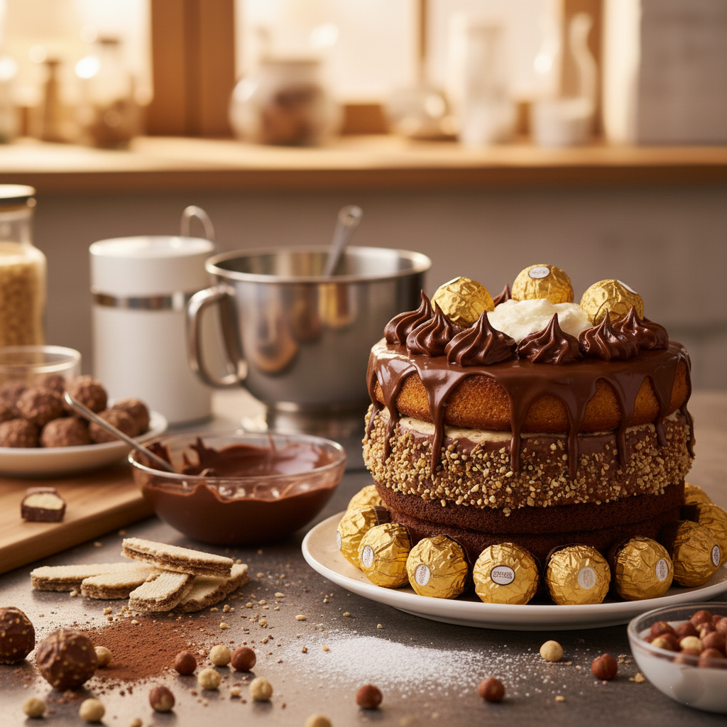 Bolo Ferrero Rocher